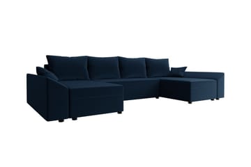 Midfeld 4-seters Hjørnesovesofa - Svart - Møbler - Sofaer - Sovesofaer