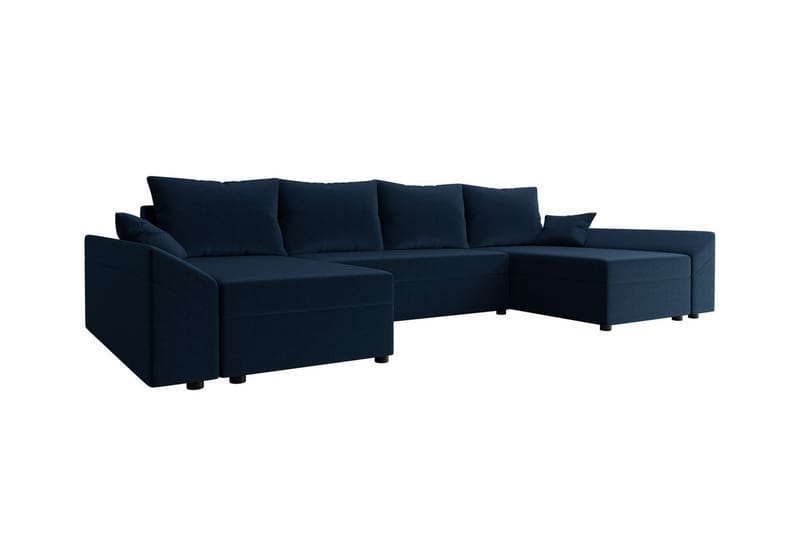 Midfeld 4-seters Hjørnesovesofa - Svart - Møbler - Sofaer - Sovesofaer
