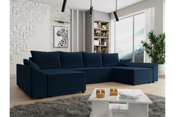 Midfeld 4-seters Hjørnesovesofa - Svart - Møbler - Sofaer - Sovesofaer