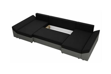Midfeld 4-sits Hörnbäddsoffa Brown/Black - Møbler - Sofaer - Sovesofaer