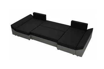 Midfeld 4-sits Hörnbäddsoffa Brown/Black - Møbler - Sofaer - Sovesofaer