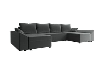 Midfeld 4-sits Hörnbäddsoffa Dark grey - Møbler - Sofaer - Sovesofaer
