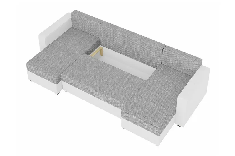 Midfeld 4-sits Hörnbäddsoffa NO_BRAND Black - Møbler - Sofaer - Sovesofaer