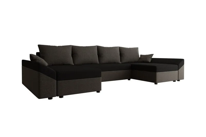 Midfeld 4-sits Hörnbäddsoffa NO_BRAND Dark brown/black, undefined