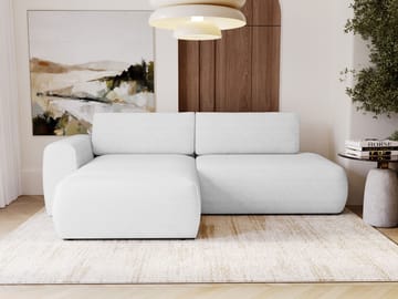 Milias 3-seters sovesofa med sjeselong til venstre og oppbevaring - Hvit - Møbler - Sofaer - Sovesofaer