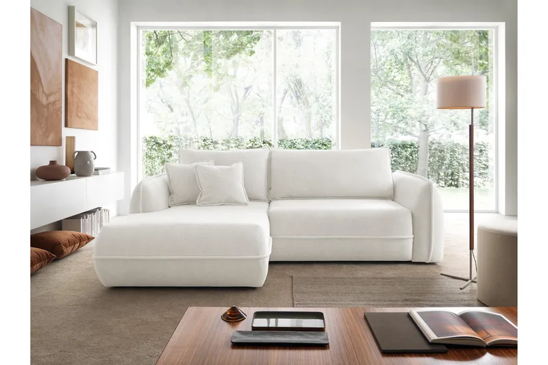 Mirana Sovesofa med Divan 3-seter - Hvit - Møbler - Sofaer - Sovesofaer