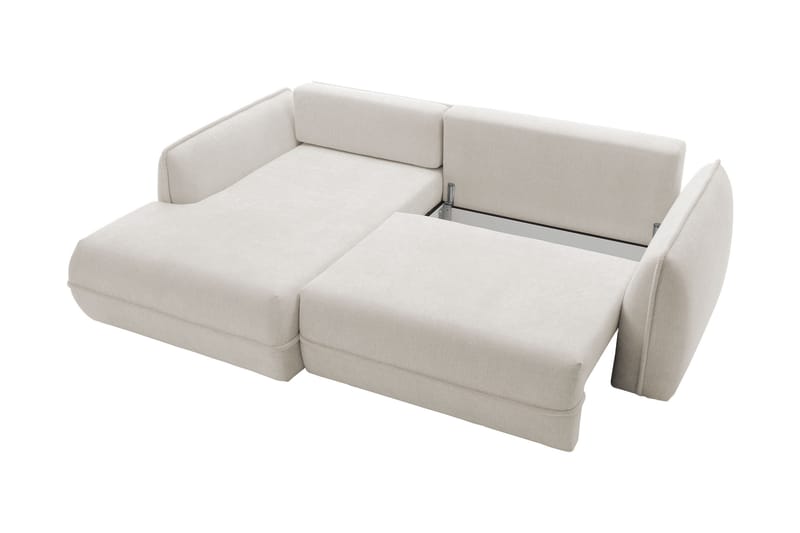 Mirana Sovesofa med Divan 3-seter - Hvit - Møbler - Sofaer - Sovesofaer