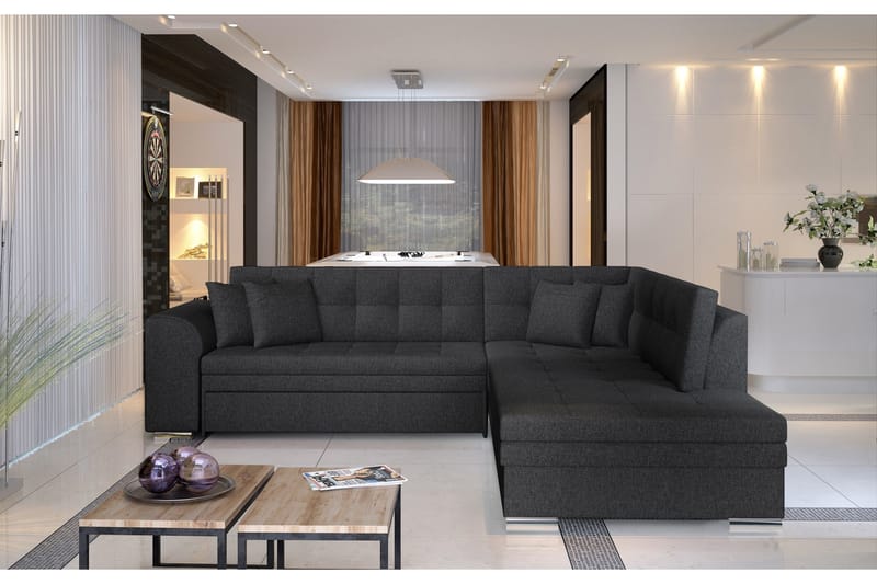 Moclino Hjørnesovesofa - Grå - Møbler - Sofaer - Sovesofaer