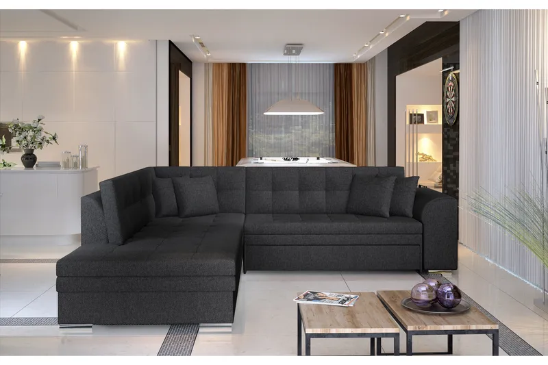 Moclino Hjørnesovesofa - Grå - Møbler - Sofaer - Sovesofaer