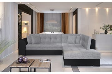 Moclino Hjørnesovesofa - Grå/Svart - Møbler - Sofaer - Sovesofaer