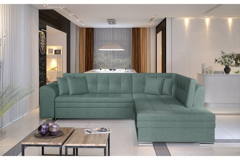 Moclino Hjørnesovesofa - Lysegrønn - Møbler - Sofaer - Sovesofaer