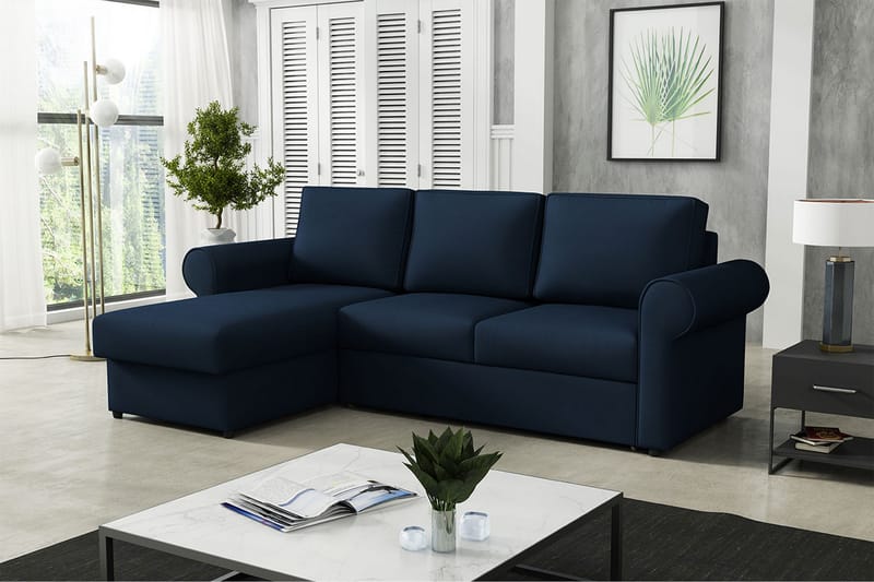 Monaco Hjørnesofa - Mørkeblå - Møbler - Sofaer - Sovesofaer