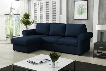 Monaco Hjørnesofa - Mørkeblå - Møbler - Sofaer - Sovesofaer