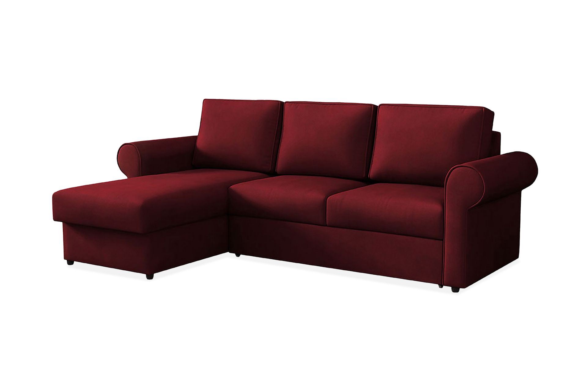 Monaco Hjørnesofa - Vinrød - Møbler - Sofaer - Sovesofaer