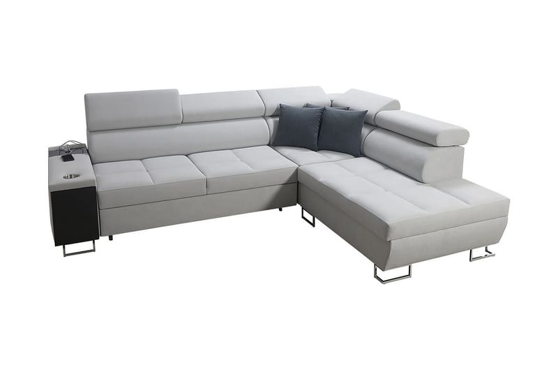 Morenia 3-seters Hjørnesovesofa Høyre - Hvit - Møbler - Sofaer - Sovesofaer