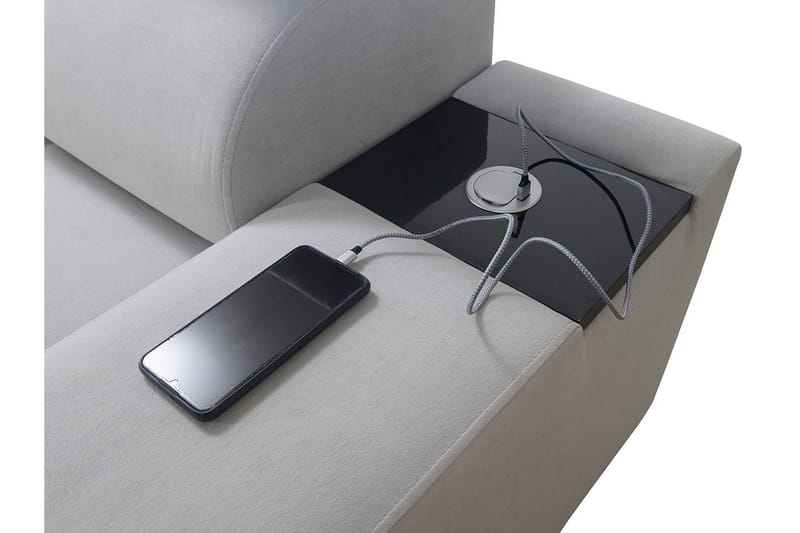 Morenia 3-seters Hjørnesovesofa Høyre - Lysegrå - Møbler - Sofaer - Sovesofaer