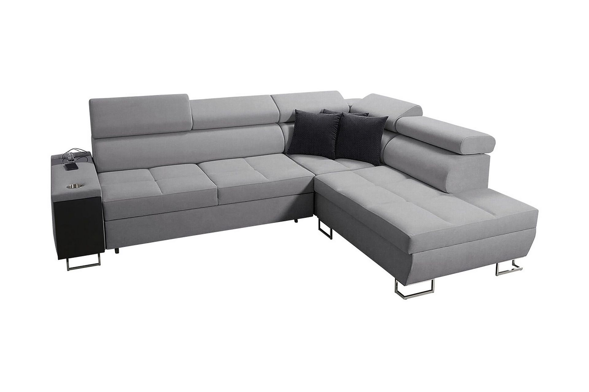Morenia 3-seters Hjørnesovesofa Høyre - Lysegrå