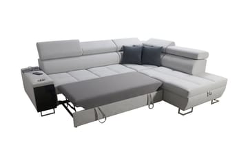Morenia 3-seters Hjørnesovesofa Høyre - Lysegrå - Møbler - Sofaer - Sovesofaer