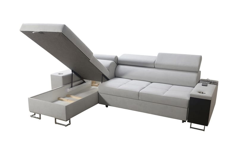 Morenia 3-seters Hjørnesovesofa Høyre - Svart - Møbler - Sofaer - Sovesofaer