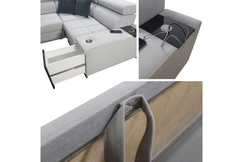 Morenia 3-seters Hjørnesovesofa Venstre - Brun - Møbler - Sofaer - Sovesofaer