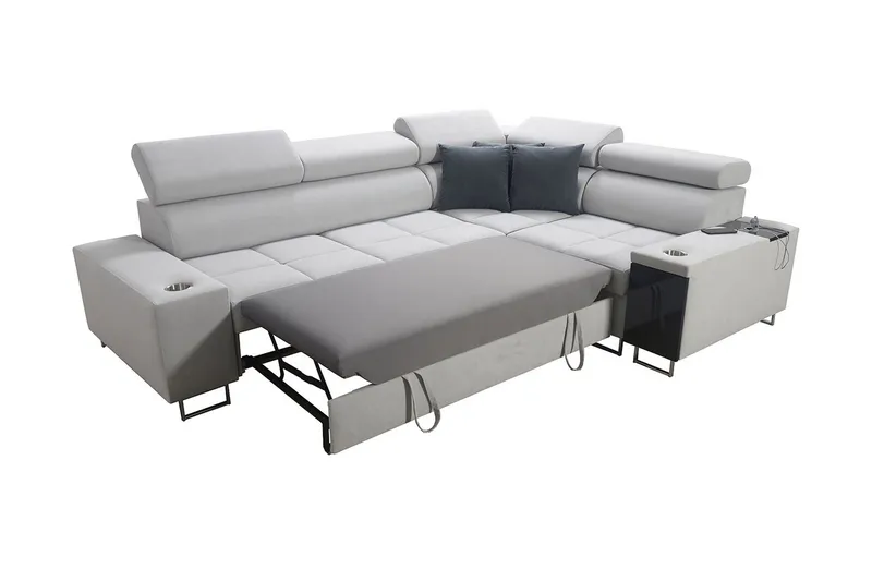 Morenia 3-seters Hjørnesovesofa Venstre - Hvit - Møbler - Sofaer - Sovesofaer