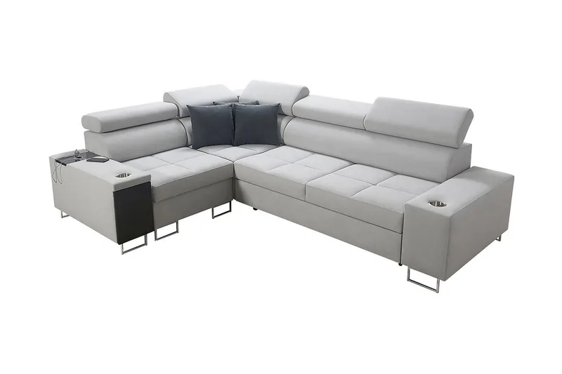 Morenia 3-seters Hjørnesovesofa Venstre - Hvit - Møbler - Sofaer - Sovesofaer