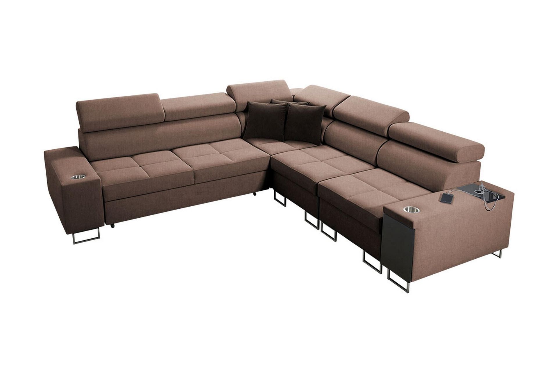 Morenia 4-seters Hjørnesovesofa Høyre - Brun