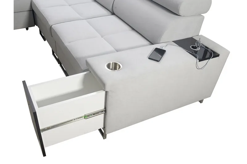 Morenia 4-seters Hjørnesovesofa Høyre - Brun - Møbler - Sofaer - Sovesofaer