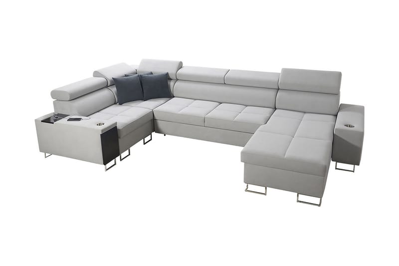 Morenia 4-seters Hjørnesovesofa Høyre - Hvit - Møbler - Sofaer - Sovesofaer
