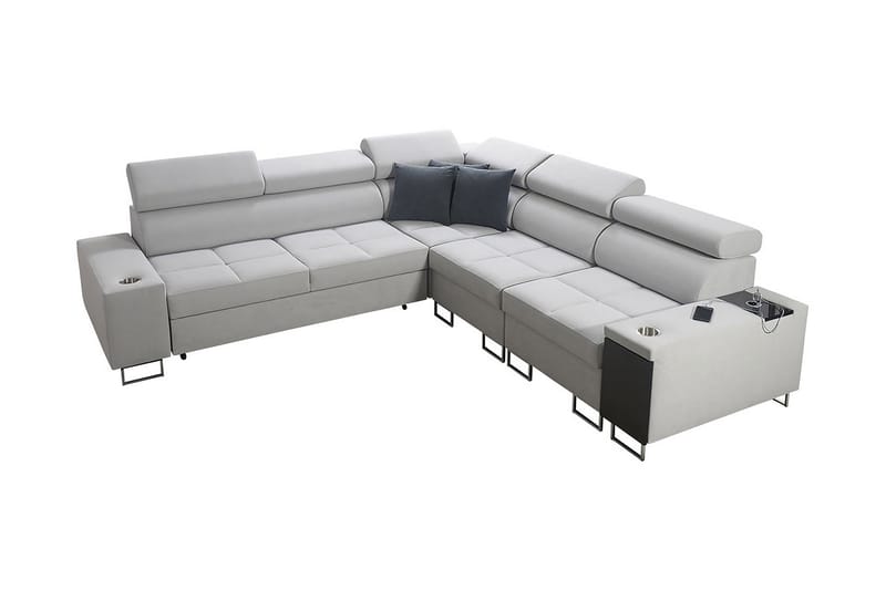 Morenia 4-seters Hjørnesovesofa Høyre - Hvit - Møbler - Sofaer - Sovesofaer