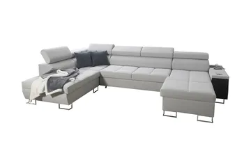 Morenia 4-seters Hjørnesovesofa Høyre - Hvit - Møbler - Sofaer - Sovesofaer