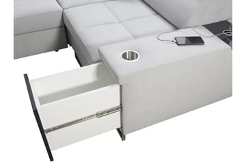Morenia 4-seters Hjørnesovesofa Høyre - Hvit - Møbler - Sofaer - Sovesofaer