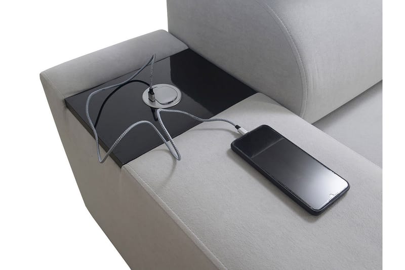 Morenia 4-seters Hjørnesovesofa Høyre - Hvit - Møbler - Sofaer - Sovesofaer