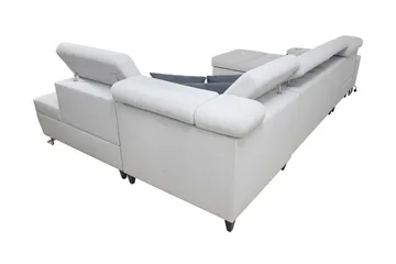 Morenia 4-seters Hjørnesovesofa Høyre - Hvit - Møbler - Sofaer - Sovesofaer