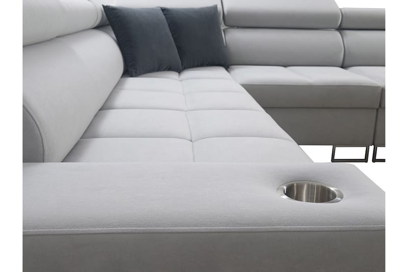 Morenia 4-seters Hjørnesovesofa Høyre - Hvit - Møbler - Sofaer - Sovesofaer