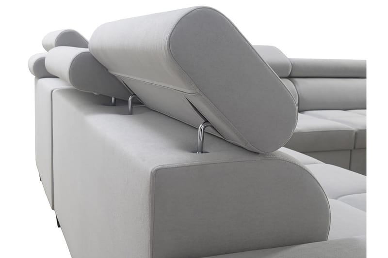 Morenia 4-seters Hjørnesovesofa Høyre - Lysegrå - Møbler - Sofaer - Sovesofaer