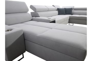 Morenia 4-seters Hjørnesovesofa Høyre - Lysegrå - Møbler - Sofaer - Sovesofaer