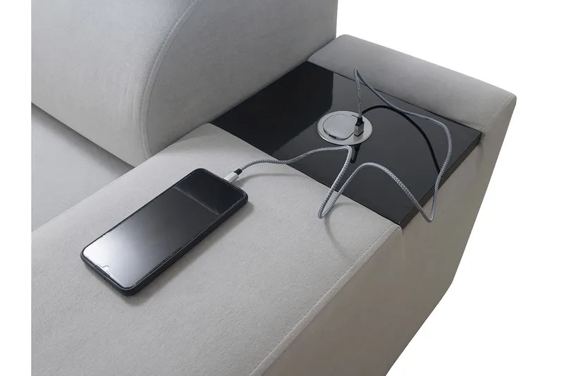 Morenia 4-seters Hjørnesovesofa Høyre - Lysegrå - Møbler - Sofaer - Sovesofaer