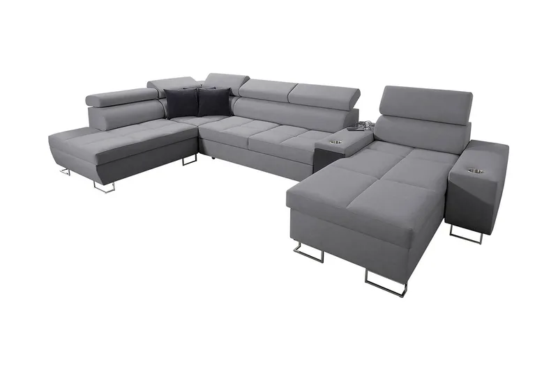 Morenia 4-seters Hjørnesovesofa Høyre, Lysegrå