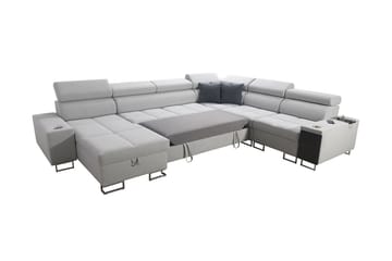 Morenia 4-seters Hjørnesovesofa Høyre - Svart - Møbler - Sofaer - Sovesofaer