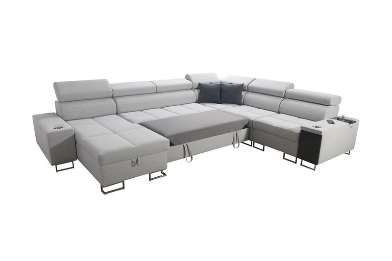 Morenia 4-seters Hjørnesovesofa Høyre - Svart - Møbler - Sofaer - Sovesofaer