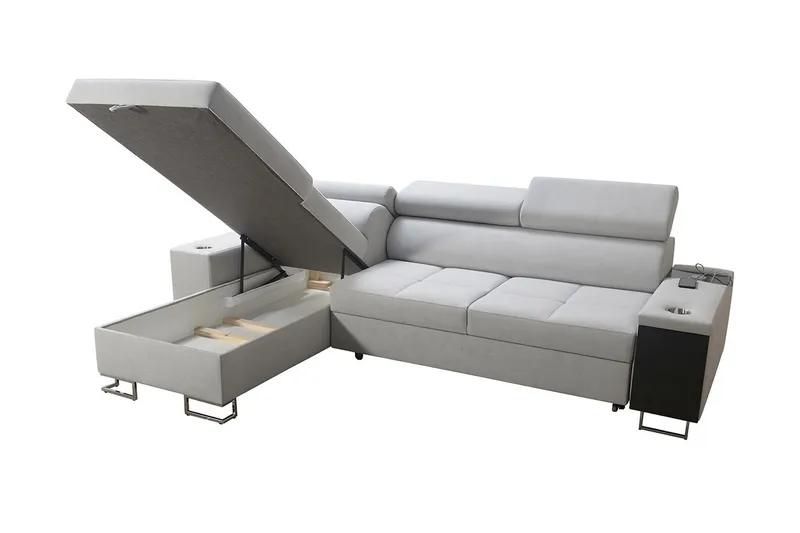 Morenia 4-seters Hjørnesovesofa Venstre - Rosa - Møbler - Sofaer - Sovesofaer