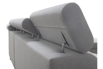 Morenia Høyrevendt Sovesofa 127x210 cm med Oppbevaring i Stoff - Grå - Møbler - Sofaer - Sovesofaer