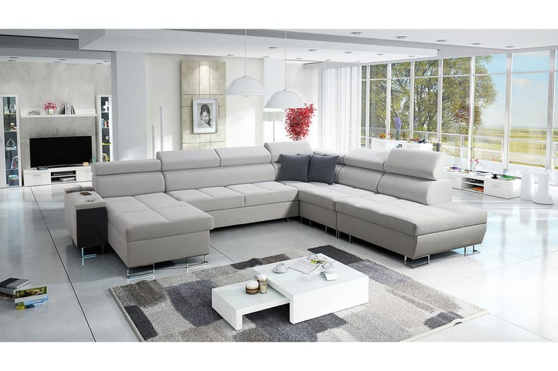 Morenia Sovesofa m. Divan og Sjeselong - Møbler - Sofaer - Sovesofaer