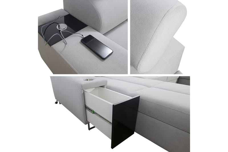 Morenia Sovesofa m. Divan og Sjeselong - Møbler - Sofaer - Sovesofaer
