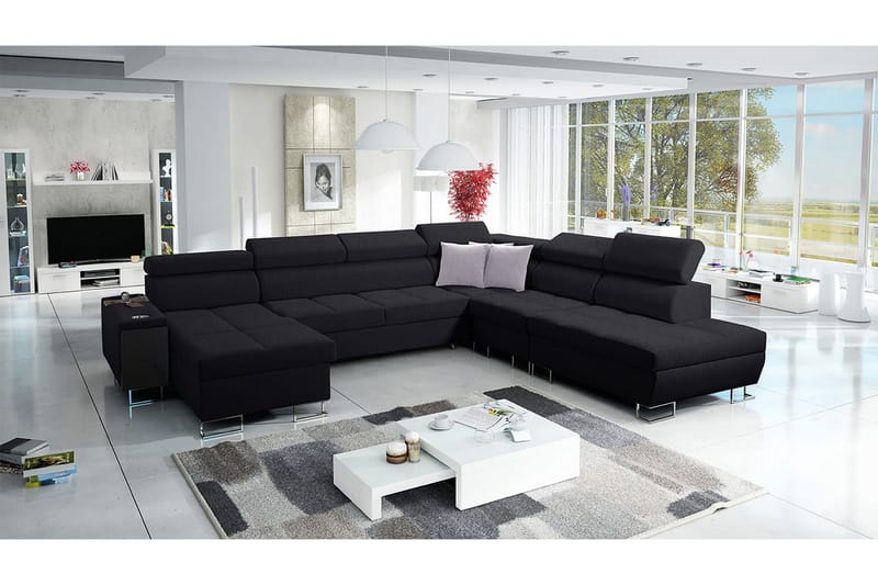 Morenia Sovesofa m. Divan og Sjeselong - Møbler - Sofaer - Sovesofaer