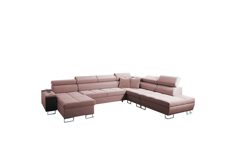 Morenia Sovesofa m. Divan og Sjeselong - Sovesofaer - Sovesofa divan - Fløyel sofaer