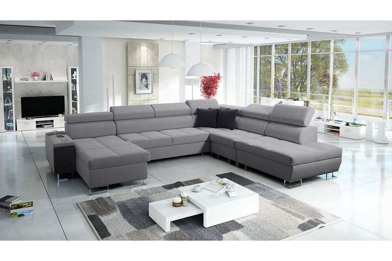 Morenia Sovesofa m. Divan og Sjeselong - Møbler - Sofaer - Sovesofaer