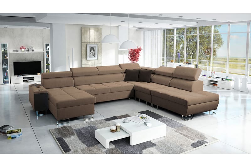 Morenia Sovesofa m. Divan og Sjeselong - Møbler - Sofaer - Sovesofaer