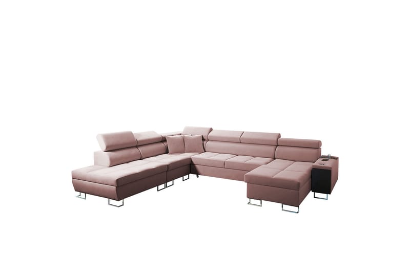 Morenia Sovesofa m. Divan og Sjeselong - Sovesofaer - Sovesofa divan - Fløyel sofaer